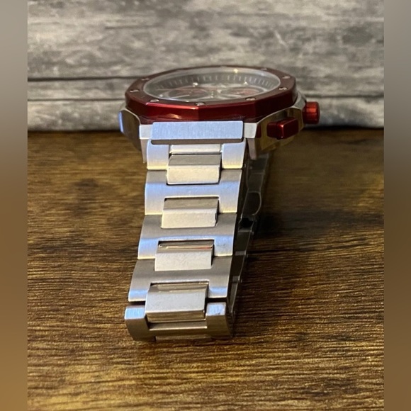 Sturhling Original Chronograph Women’s Ladies Watch Stainless Red ~Needs Battery - Picture 6 of 12